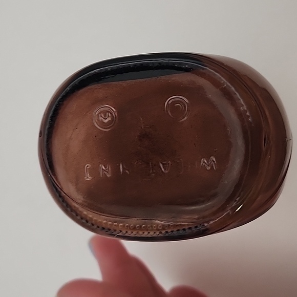 Vintage Wheaton Amethyst Pocahontas Glass Bottle 5.5" - Picture 6 of 7